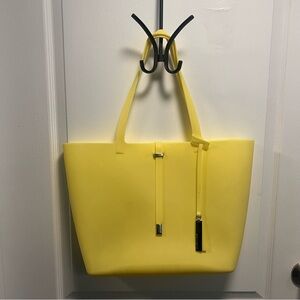 Yellow Silicone Vince Camuto Tote. Perfect for the beach/pool!